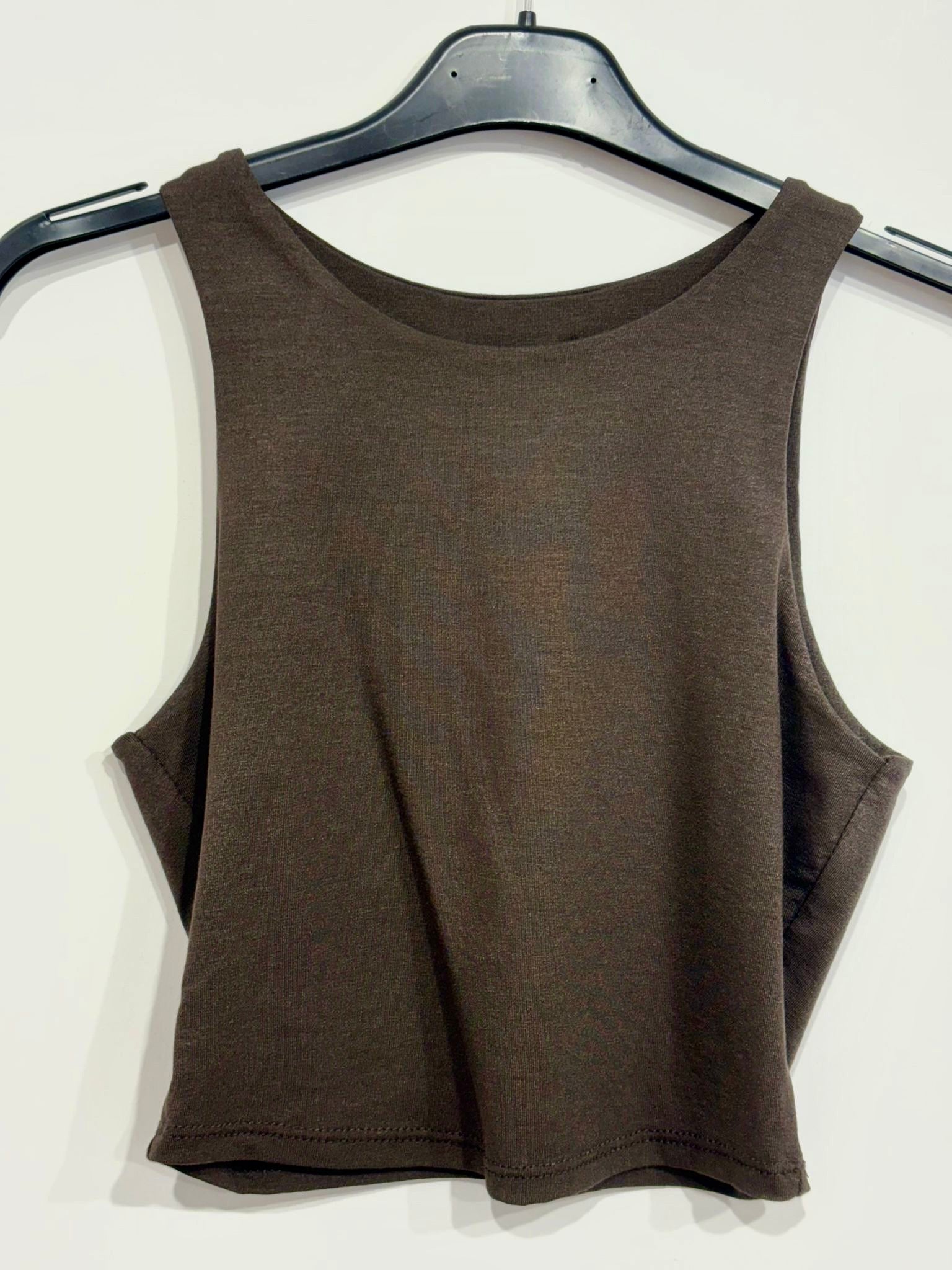 Top scollo americano