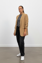 Blazer manica arricciata
