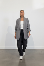 Blazer manica arricciata