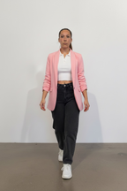 Blazer manica arricciata